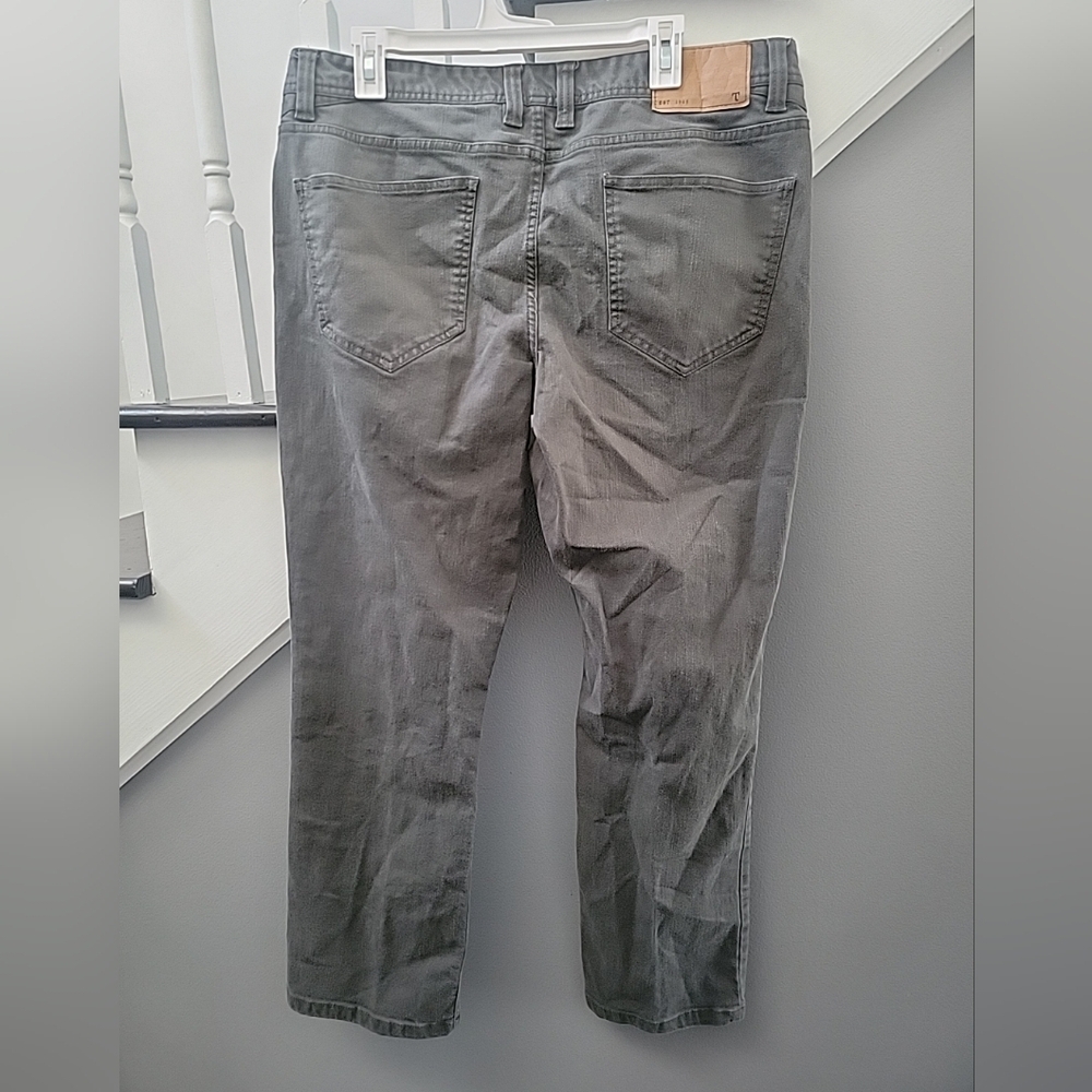 Toad & Co. Drover Men's Grey Denim Organic Cotton Stretch Pants 36x32 Quality - Picture 3 of 5